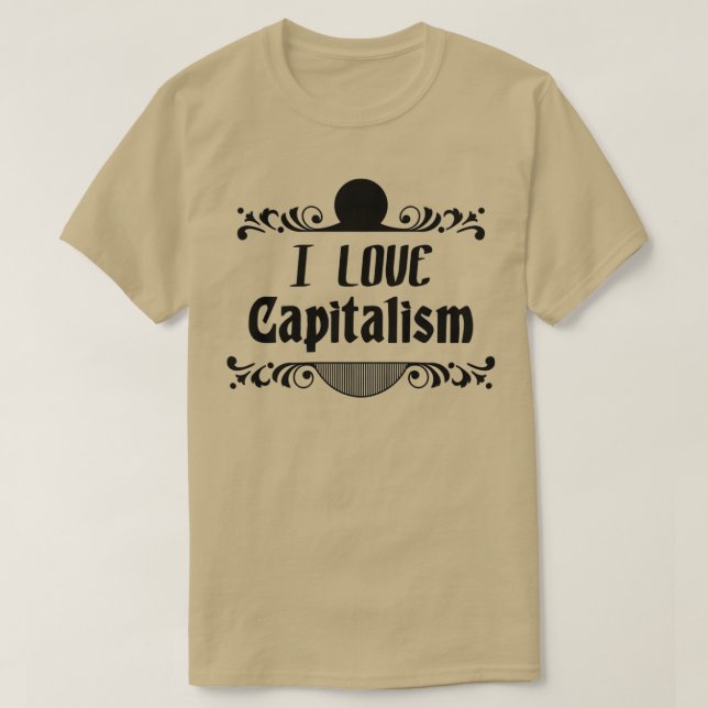 Camiseta Amo el capitalismo 1 (Diseño del anverso)