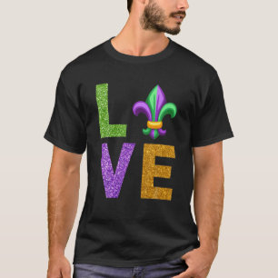 Camiseta Amo El Carnaval De Mardi Gras Fleur Cute De Lis Pa