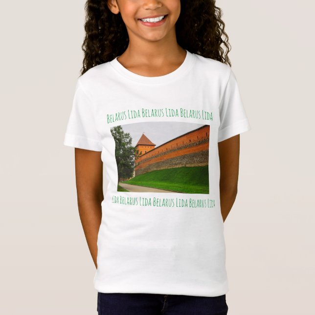 Camiseta Amo El Castillo De Arquitectura Bielorrusia De Lid (Anverso)