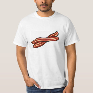 Camiseta Amo el cerdo de las tiras de tocino del arte del