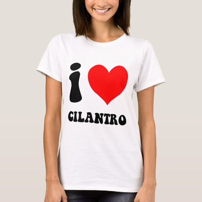 Camiseta amo el cilantro (Anverso)