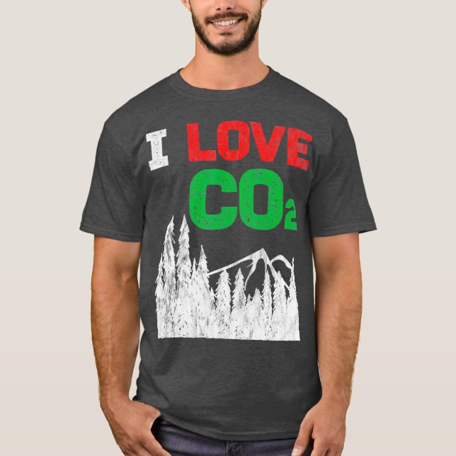 Camiseta Amo el CO2 Diesel cambio climático regalo divertid (Anverso)
