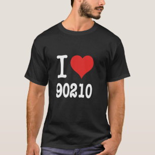 Camiseta Amo el código postal 90210 Amor local
