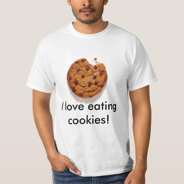 Camiseta ¡Amo el comer de las galletas! (Anverso)