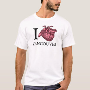 Camiseta Amo el corazón anatómicamente correcto de Vancouve