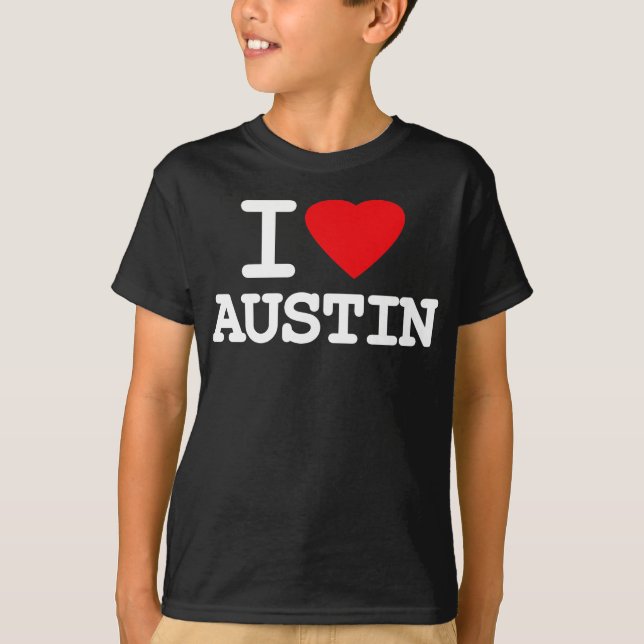 Camiseta Amo el corazón Austin Tejas (Anverso)