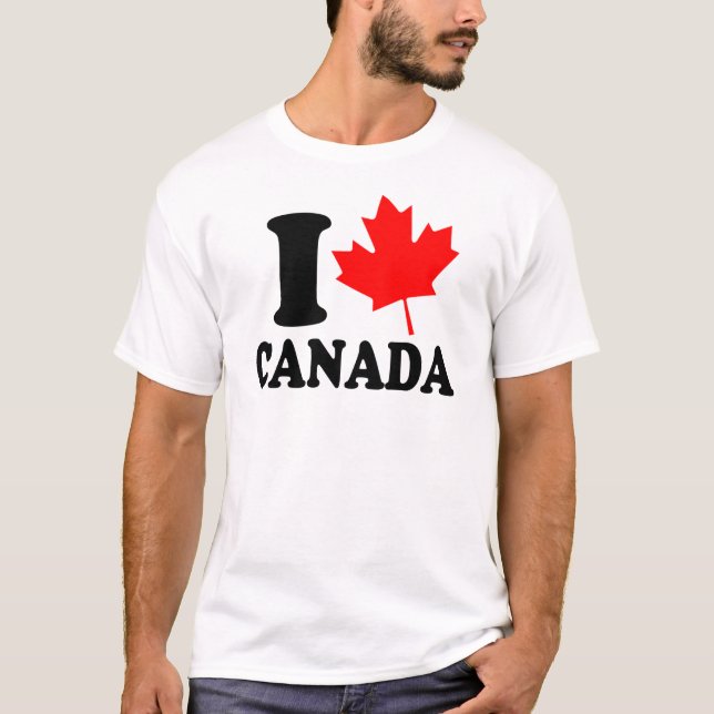 Camiseta Amo el corazón Canadá (Anverso)