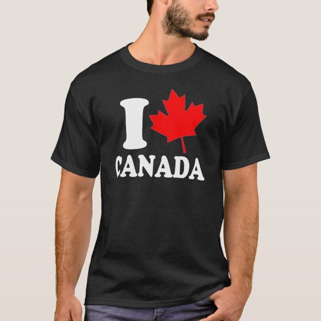 Camiseta Amo el corazón Canadá (Anverso)