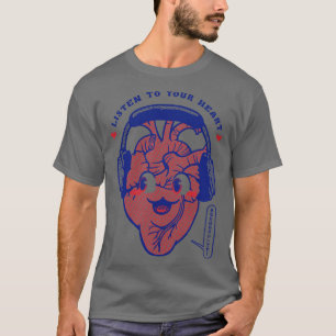 Camiseta Amo el corazón de la música audífona de Tobe Fonse