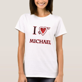 Camiseta amo el corazón de Michael
