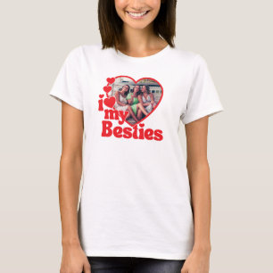 Camiseta Amo el corazón de mis mejores amigas Foto personal
