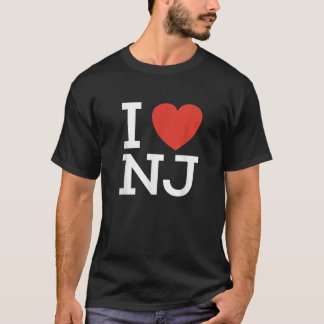 Camiseta Amo el corazón de NJ para los amantes de Nueva Jer
