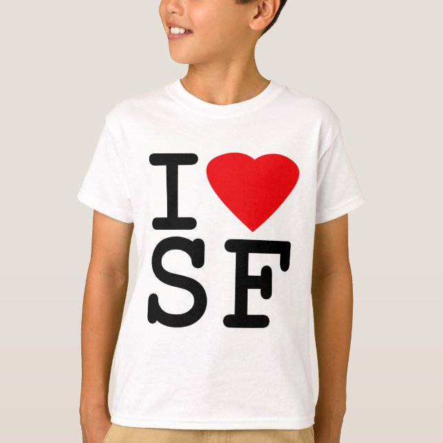 Camiseta Amo el corazón de San Francisco (Anverso)