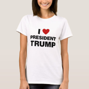 Camiseta Amo el corazón del presidente Trump