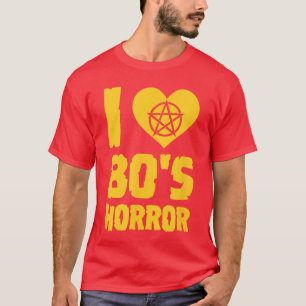 Camiseta Amo el corazón del terror de los 80 Pentagrama Pel