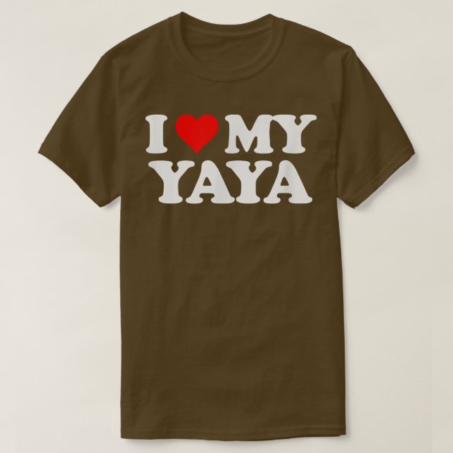 Camiseta Amo el corazón mi yaya (Diseño del anverso)