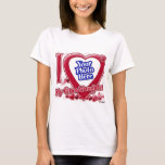 Camiseta Amo el corazón rojo de mi nieta - foto<br><div class="desc">Amo el corazón rojo de mi nieta - foto</div>