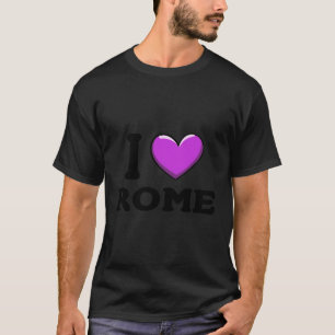 Camiseta Amo el corazón Roma Italia