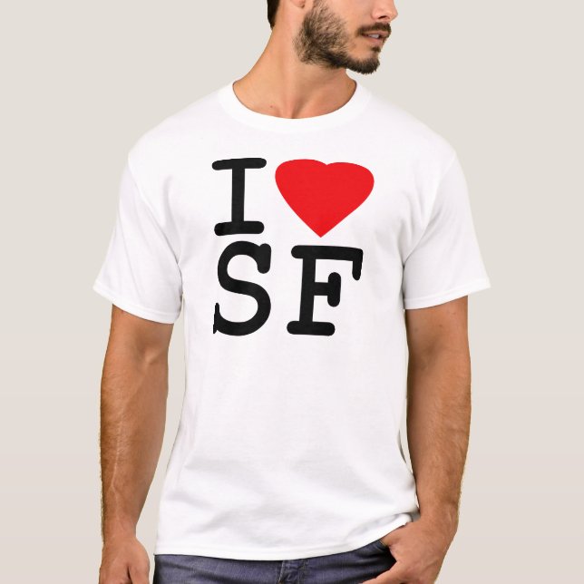 Camiseta Amo el corazón San Francisco (Anverso)