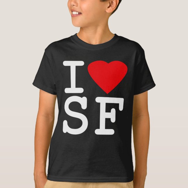 Camiseta Amo el corazón San Francisco (Anverso)