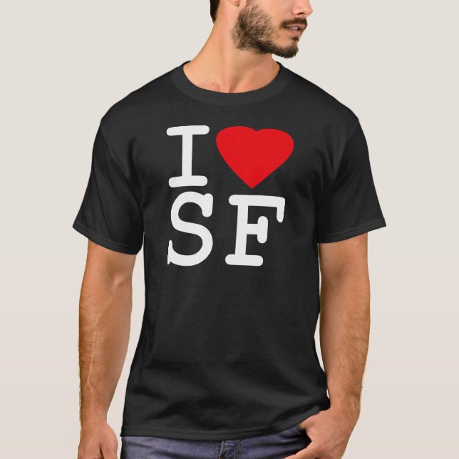 Camiseta Amo el corazón San Francisco (Anverso)