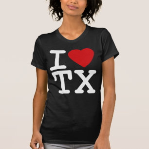 Camiseta Amo el corazón Tejas