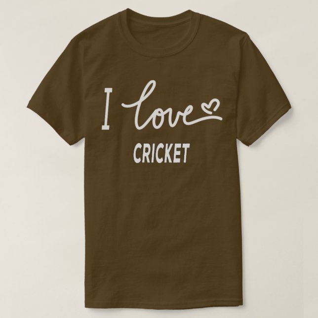 Camiseta Amo el Cricket2 (Diseño del anverso)
