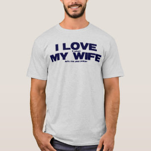 Camiseta AMO (él cuando) A MI ESPOSA (me deja jugar el
