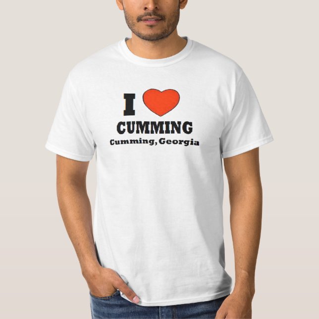 Camiseta Amo el Cumming, Cumming, Georgia (Anverso)