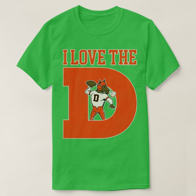 Camiseta Amo el D Broncos (Diseño del anverso)