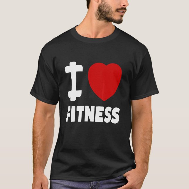 Camiseta Amo el deporte de fitness (Anverso)