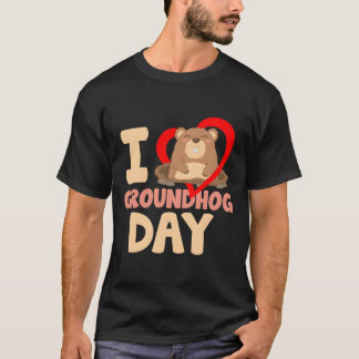 Camiseta Amo el Día de la Marmota