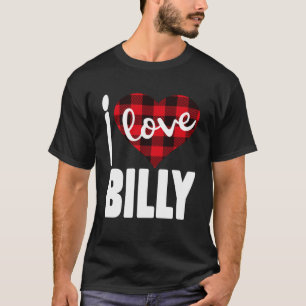 Camiseta Amo el Día de San Valentín de Billy para sus Chica