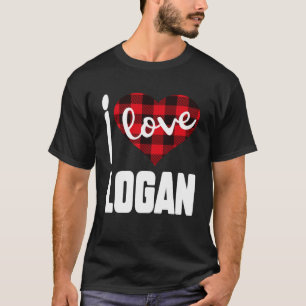 Camiseta Amo el Día de San Valentín de Logan para sus Chica