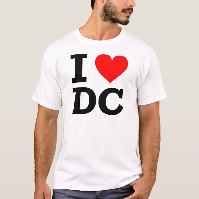 Camiseta Amo el diseño de DC (Anverso)