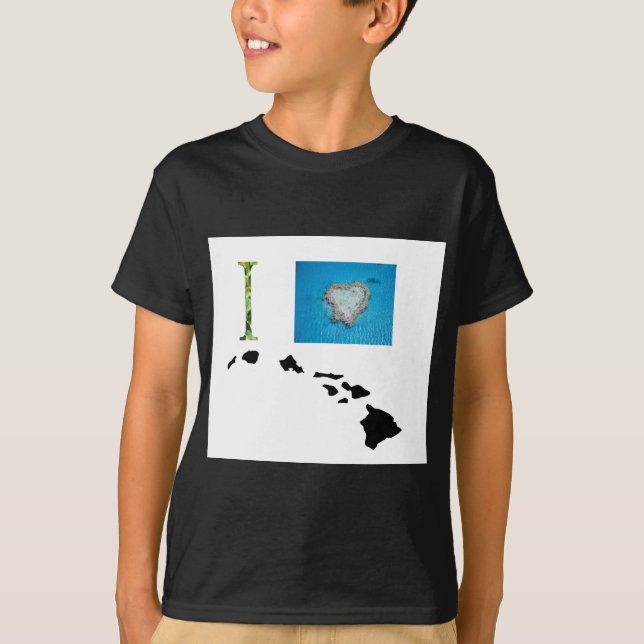 Camiseta Amo el diseño de Hawaii (Anverso)