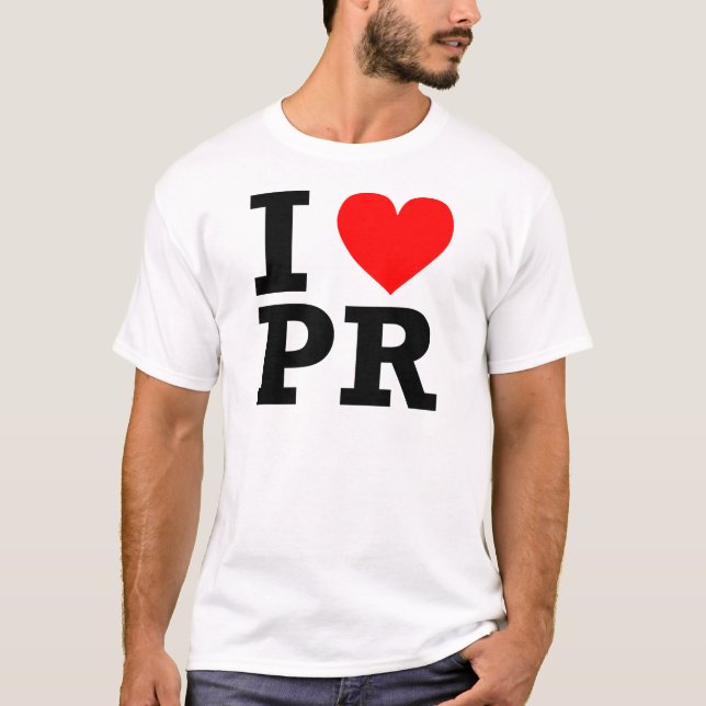 Camiseta Amo el diseño de Puerto Rico (Anverso)