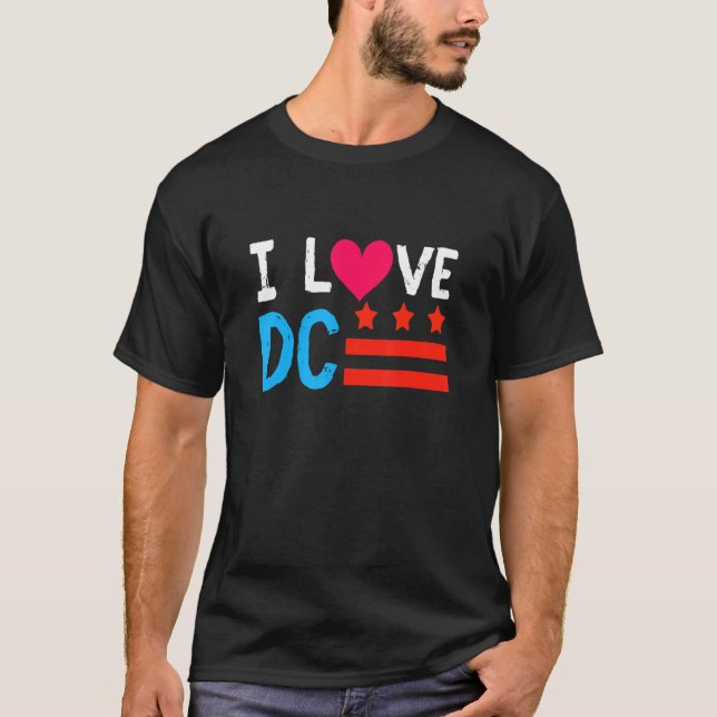 Camiseta Amo El Distrito De Washington D C De Columbia Nati (Anverso)