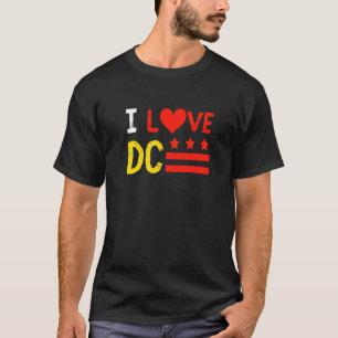 Camiseta Amo el distrito de Washington D C de Columbia Nati