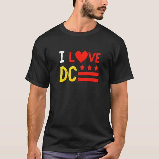 Camiseta Amo el distrito de Washington D C de Columbia Nati (Anverso)