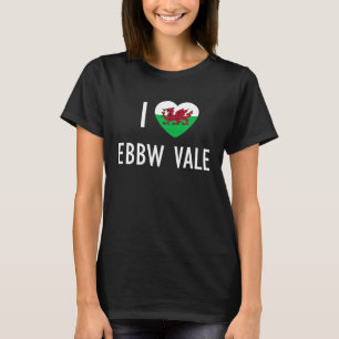 Camiseta Amo El Ebbw Vale La Bandera De Gales Dragon Del Co