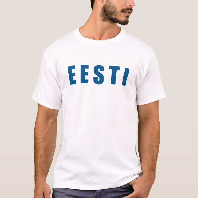 Camiseta Amo el Eesti de Estonia (Anverso)