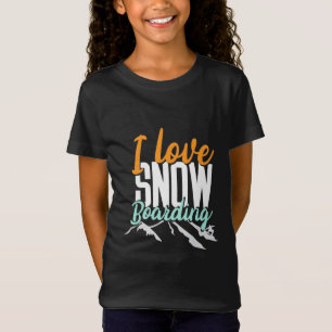 Camiseta Amo El Embarque De Nieve