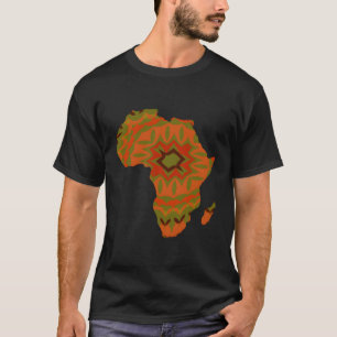 Camiseta Amo El Esbozo De África Del Continente Africano