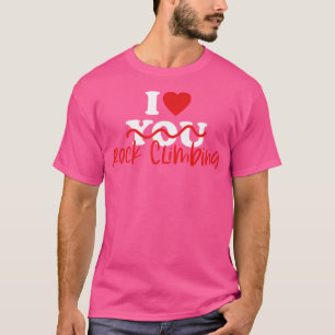 Camiseta Amo el escalado rock