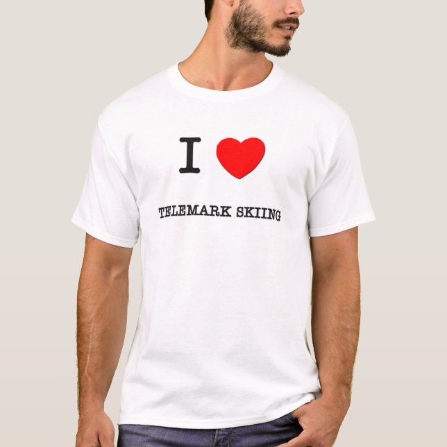 Camiseta Amo el esquí de Telemark (Anverso)
