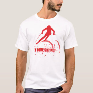 Camiseta ¡Amo el esquiar!