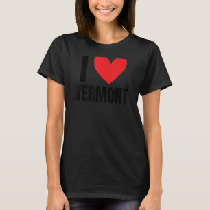 Camiseta Amo el estado de Vermont Burlington Essex South Bu
