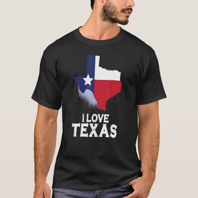 Camiseta Amo el estado texano de Texas Sayings Pride 1 (Anverso)