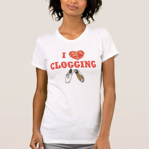 Camiseta Amo el estorbar de los bailarines de los zapatos